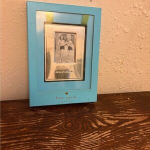 KATE SPADE LENOX Silver Frame Ornament Friend Gift “Birds Of A Feather" 4x3”